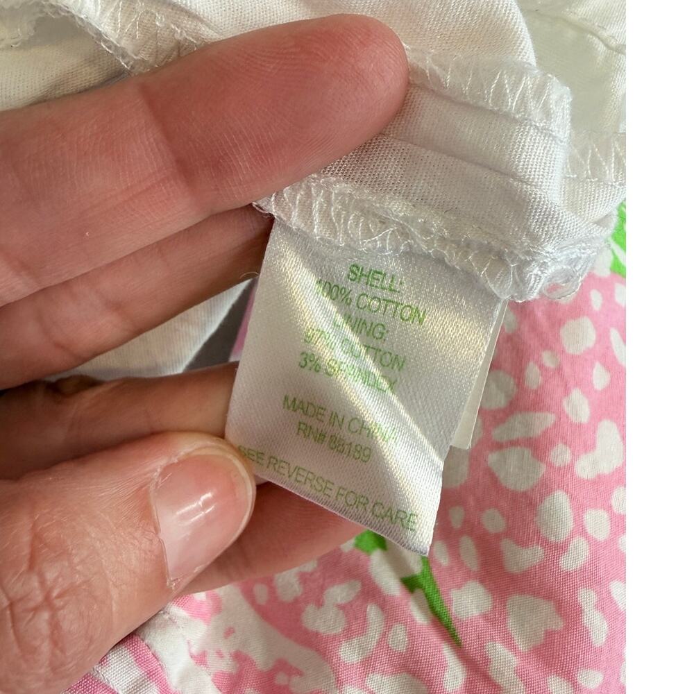 Lilly Pulitzer Cosette Limeade Pink Green Mini Skort Size 6 - Picture 7 of 8